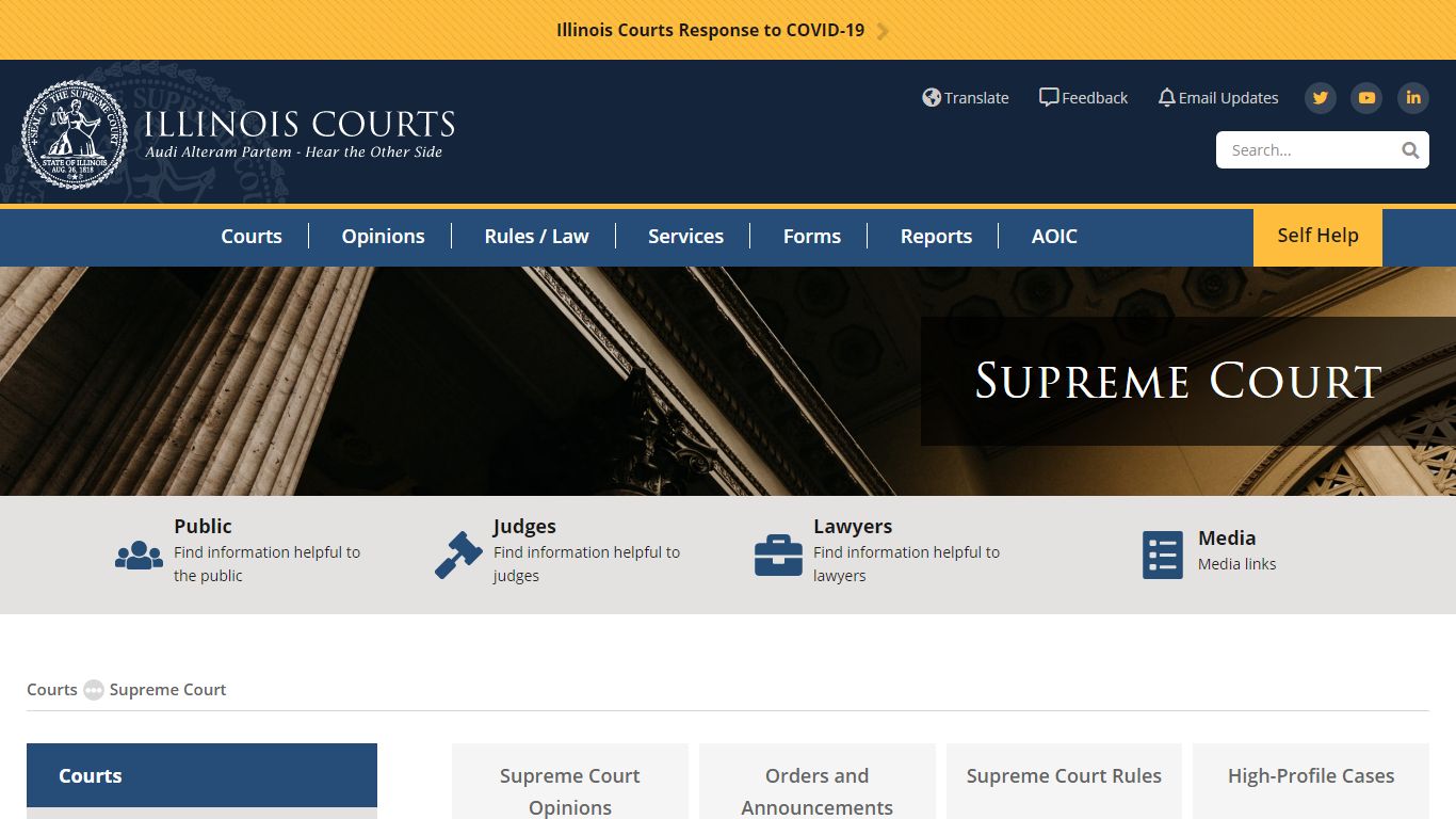 Supreme Court | State of Illinois Office of the Courts